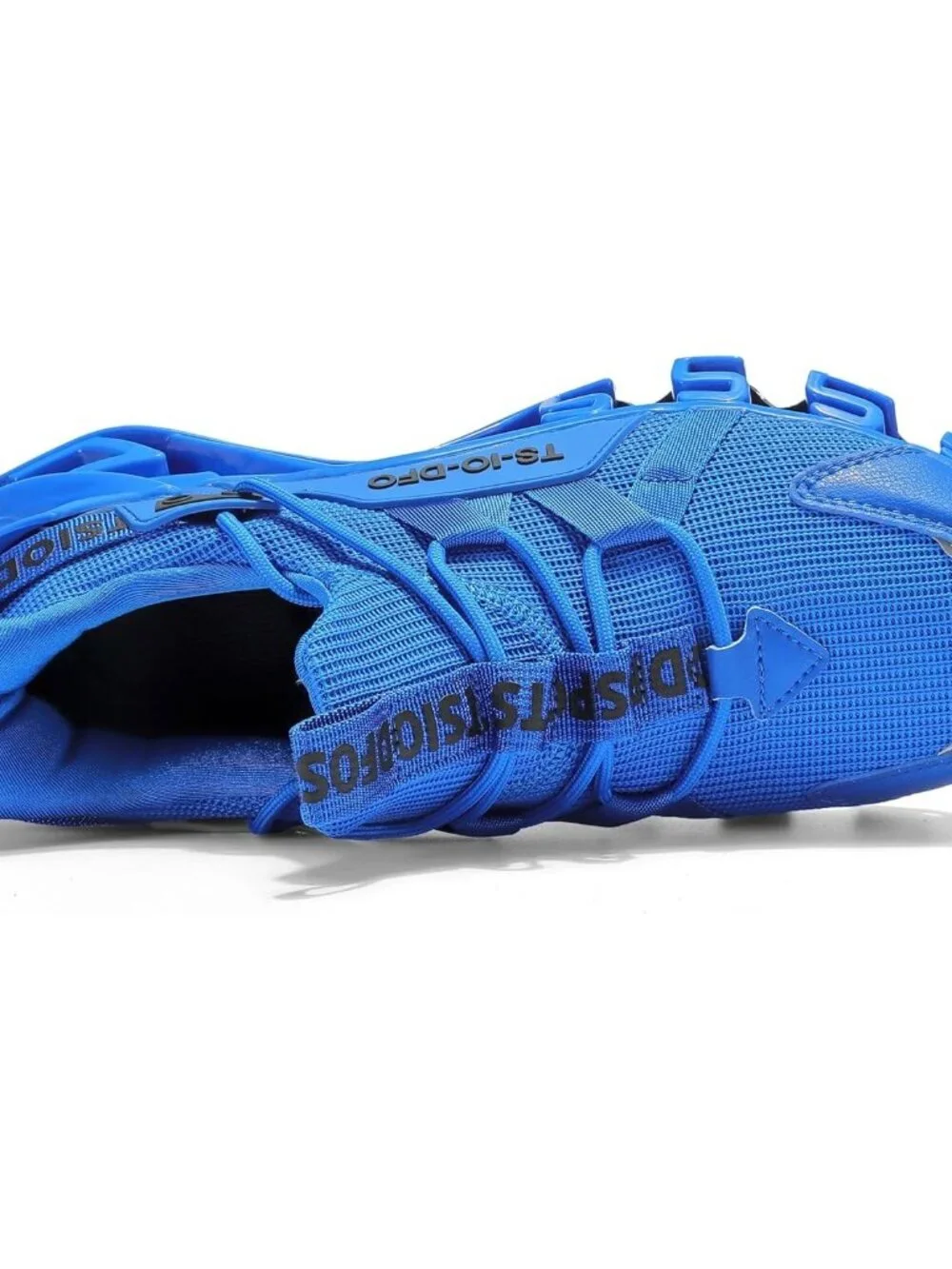 Women's Royal Blue Mesh Sneakers Athletic Running Walking Shoes Lace-up